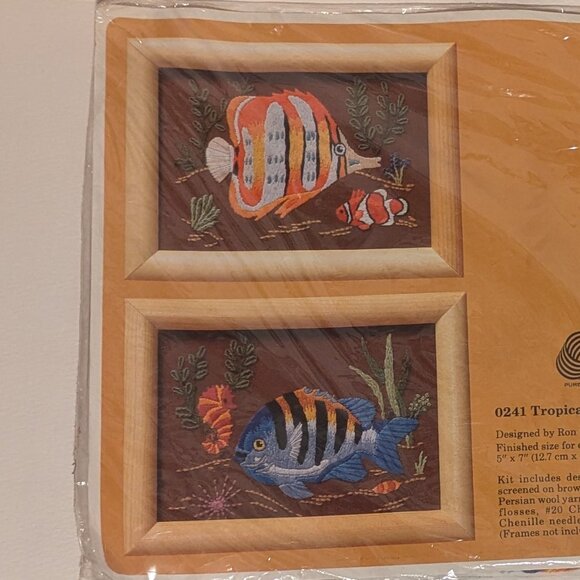 Creative Circle Tropical Fish Needlework Kit New Unopened Condition - Picture 5 of 6